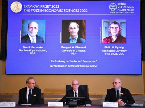 三名經濟學家因銀行與金融危機研究成果獲2022年諾貝爾經濟學獎